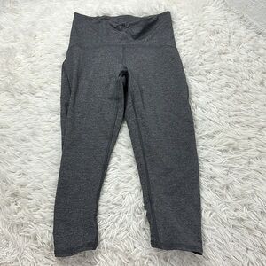 Lululemon Train Times Crop (17" ) Heathered Black